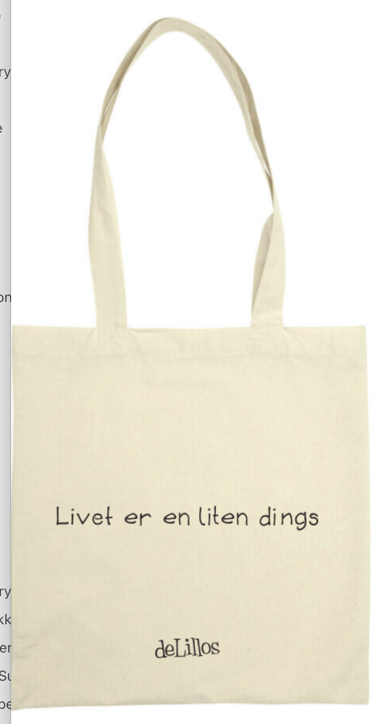 Livet er en liten dings totebag